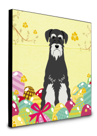 Schnauzer - Salt and Pepper - Easter Eggs Wall Panel