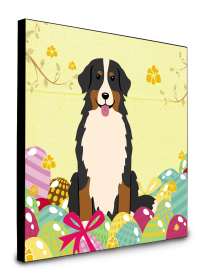 Bernese Mountain Dog Easter Eggs Wall Panel