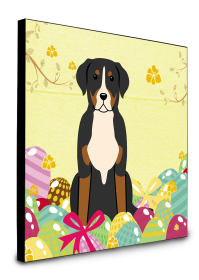 Greater Swiss Mountain Dog Easter Eggs Wall Panel