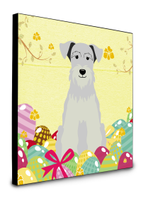 Miniature Schnauzer - White - Easter Eggs Wall Panel