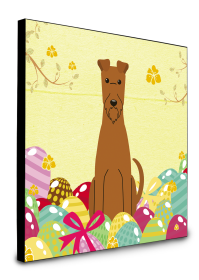 Irish Terrier Easter Eggs Wall Panel