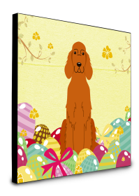 Irish Setter Easter Eggs Wall Panel