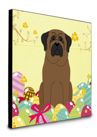 Bullmastiff Easter Eggs Wall Panel