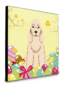 Cocker Spaniel - Buff - Easter Eggs Wall Panel