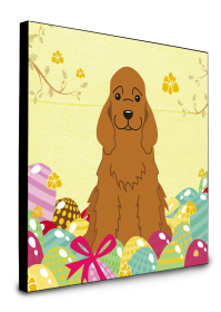 Cocker Spaniel - Red - Easter Eggs Wall Panel