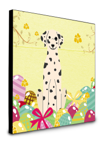 Dalmatian Easter Eggs Wall Panel