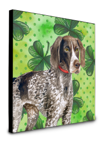 German Shorthaired Pointer St Patrick's Wall Panel