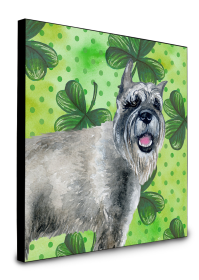 Schnauzer St Patrick's Wall Panel