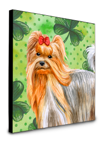 Yorkshire Terrier St Patrick's Wall Panel