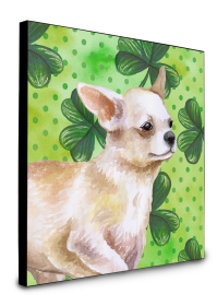 Chihuahua Leg Up St Patrick's Wall Panel