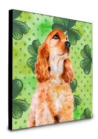 Cocker Spaniel St Patrick's Wall Panel