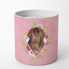 Newfoundland 1 Pink Flowers 10 oz Decorative Soy Candle