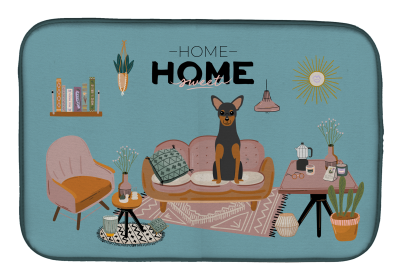 Manchester Terrier Sweet Home Dish Drying Mat