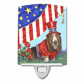 Basset Hound USA Ceramic Night Light