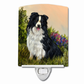 Border Collie Simplicity Ceramic Night Light