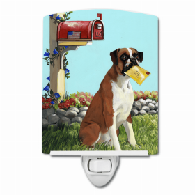 Boxer Got Mail Ceramic Night Light