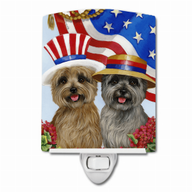 Cairn Terrier USA Ceramic Night Light