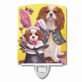 Cavalier Spaniel Easter Magic Ceramic Night Light