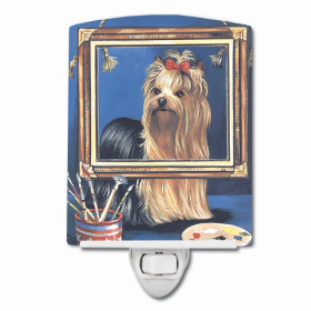 Yorkie Pretty as a Picture Ceramic Night Light