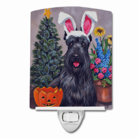 Scottish Terrier - Scottie for All Seasons Ceramic Night Light