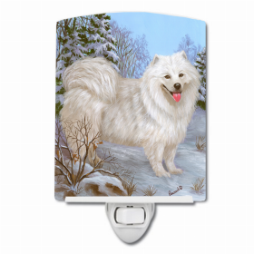 Samoyed Happiness Ceramic Night Light