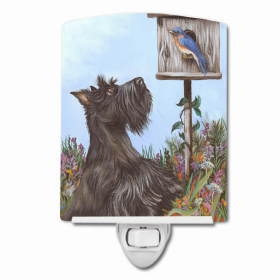 Scottish Terrier/Scottie Curious Ceramic Night Light