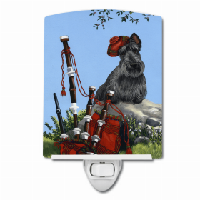 Scottish Terrier/Scottie Piper Ceramic Night Light