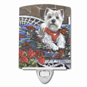 Westie Hannah Mae Ceramic Night Light