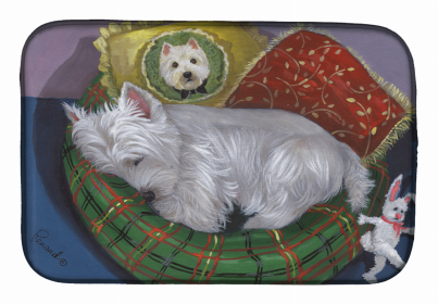 West Highland White Terrier/Westie Precious Toto Art Dish Drying Mat