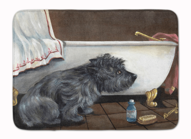 Cairn Terrier Bath Time Floor Mat