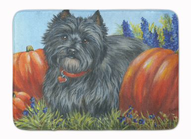 Cairn Terrier Mom's Pumpkins Floor Mat