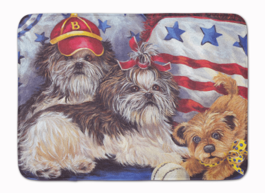 Shih Tzu Americana Sweethearts Floor Mat