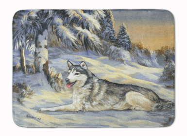 Siberiasn Husky Winterscape Floor Mat