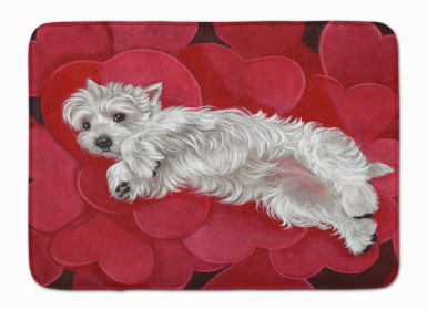 West Highland White Terrier/Westie Queen of Hearts Floor Mat