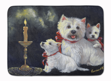 West Highland White Terrier/Westie's Aglow Floor Mat