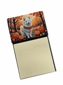 American Eskimo Fall Sticky Note Holder