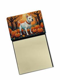 Pit Bull Terrier - White - Fall Sticky Note Holder