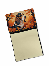 Basset Hound Fall Sticky Note Holder