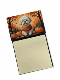 Bichon Frise Fall Sticky Note Holder