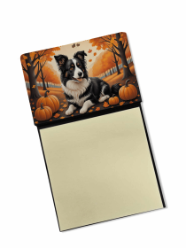 Border Collie 2 Fall Sticky Note Holder