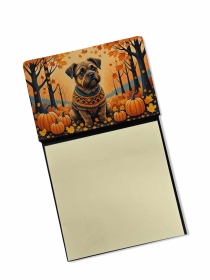 Border Terrier 3 Fall Sticky Note Holder