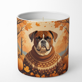 Boxer Fall Decorative Soy Candle