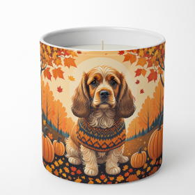 Cocker Spaniel Fall Decorative Soy Candle