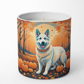 German Shepherd - White - Fall Decorative Soy Candle