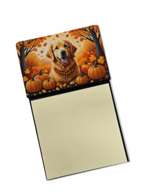 Golden Retriever 5 Fall Sticky Note Holder