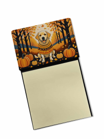 Labrador Retriever - Yellow 3 Fall Sticky Note Holder