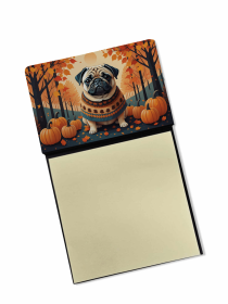 Pug - Fawn 1 Fall Sticky Note Holder