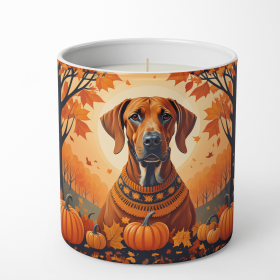 Rhodesian Ridgeback Fall Decorative Soy Candle