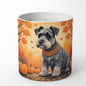 Schnauzer Fall Decorative Soy Candle