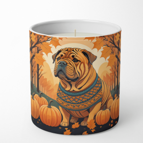 Shar Pei Fall Decorative Soy Candle